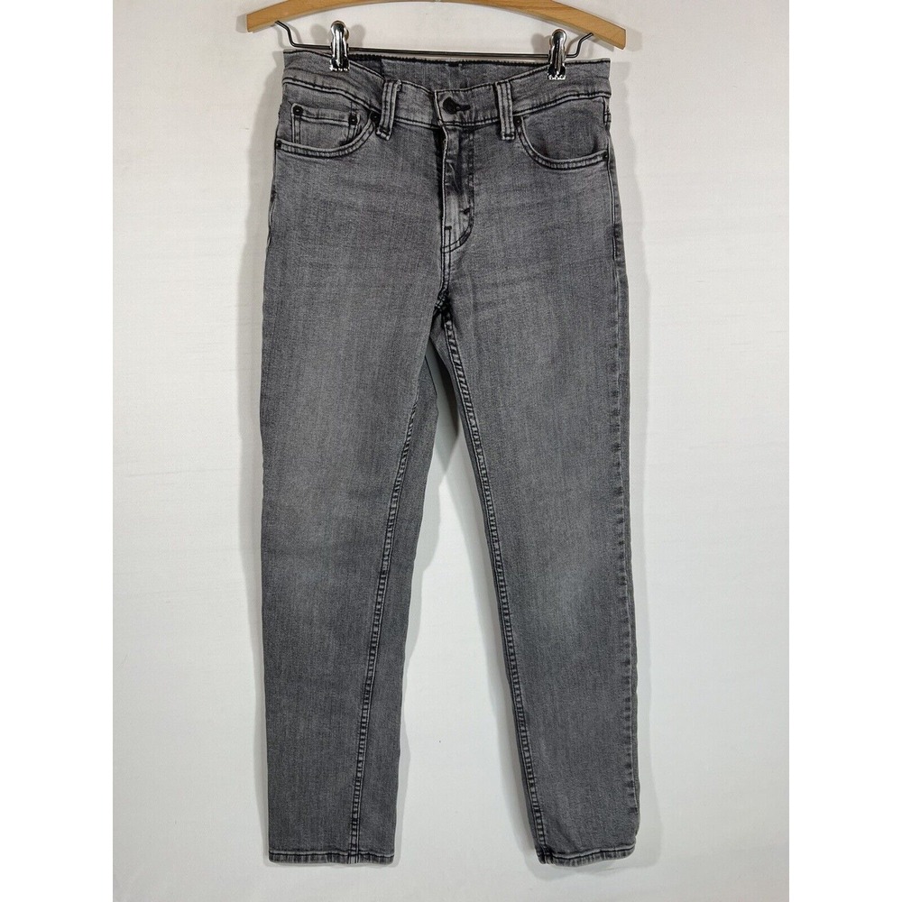 Levis 511 Jeans Mens 29x32 Gray Slim Fit Denim Red Tab Casual